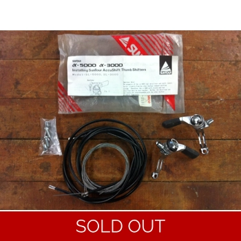 Suntour SL-3000 AccuShift 6 Speed Thumb Shifter Set - NOS